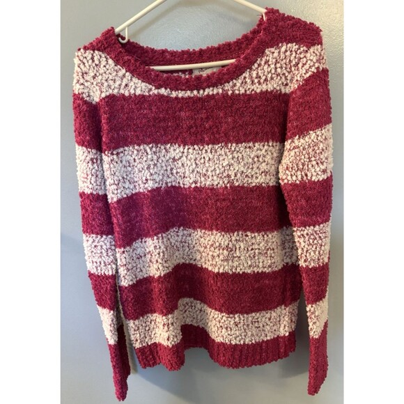 Arizona Jean Co Sweaters - NWT Arizona Jean Co Pink & White Stripe Sweater Size M